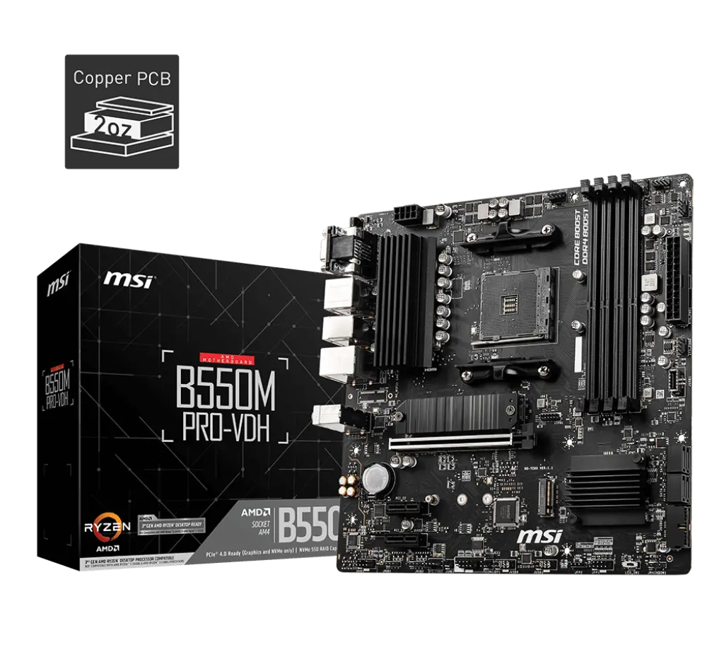 MSI B550M PRO-VDH DDR4