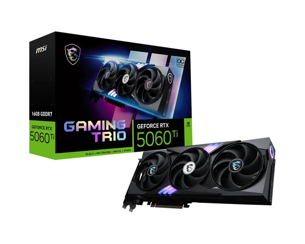 MSI GEFORCE RTX 5060TI GAMING TRIO OC 16GB 