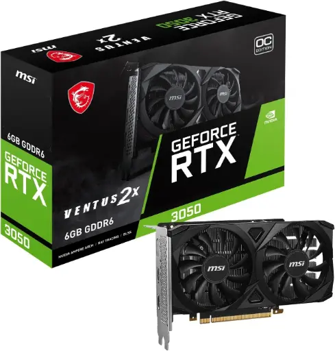 [912-V812-016] MSI GEFORCE RTX 3050 VENTUS 2X 6GB OC
