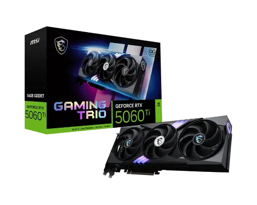 [912-V535-030] MSI GEFORCE RTX 5060TI GAMING TRIO OC 16GB 