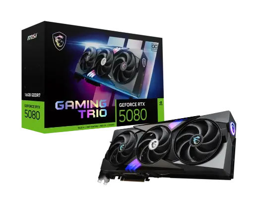 [912-V531-026] MSI GEFORCE RTX 5080 GAMING TRIO OC 16GB