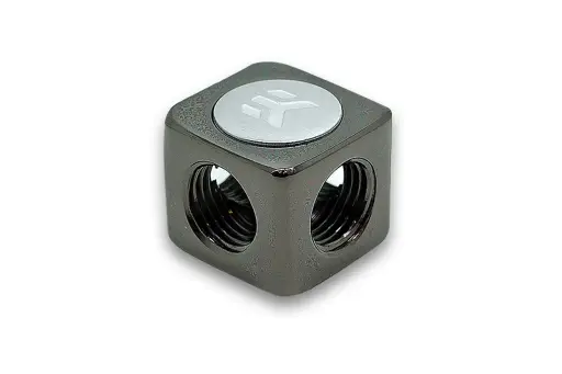 EK-AF X-Splitter 4F G1/4 - Black Nickel