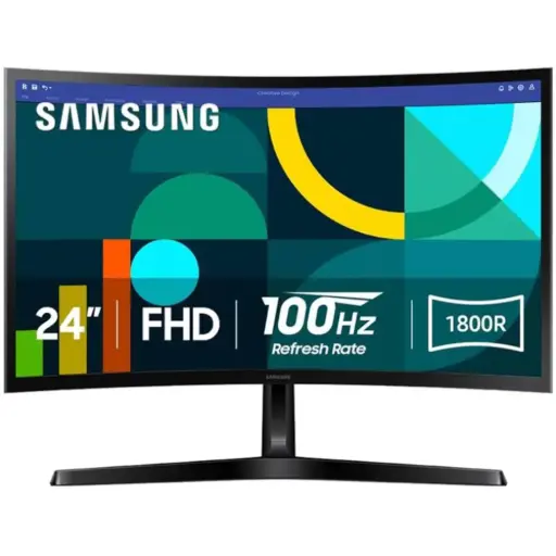 [LS24D366GANX] SAMSUNG 24" | Monitor Curvo | FHD | 1920 x 1080 | 100Hz | Panel VA 