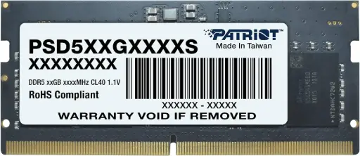 [PSD516G4800S] PATRIOT RAM 16GB | DDR5 | 4800MHZ | SODIMM