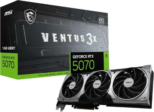 [912-V532-007] MSI GEFORCE RTX 5070 VENTUS 3X OC 12GB