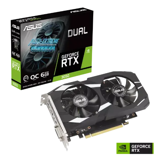 [90YV0K60-M0AA00] ASUS DUAL GEFORCE RTX 3050 OC 6 GB