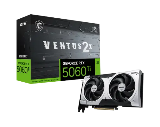 [912-V535-088] MSI GEFORCE RTX 5060 TI VENTUS 2X BLACK 16GB OC