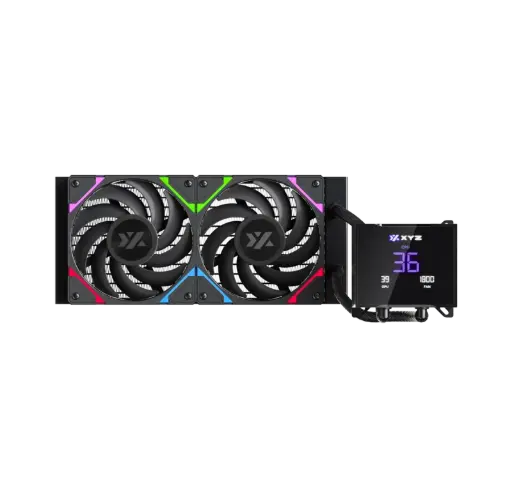 [X-WC-HYDROTEMP-240B] XYZ HYDROTEMP | 240MM | PANTALLA LCD | BLACK